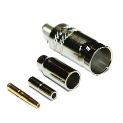 Złącze koncentryczne Montaż na kablu Żeński 75Ω typ złącza Złącze BNC 0 to 3GHz Połączenie zagniatane typ kabla RG179