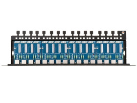 Patch panel do sieci LAN 100Base-T, zintegrowany z ogranicznikiem przepięć PTU-516R-PRO/PoE