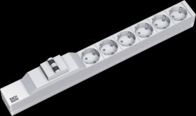 333.412 Socket strip, 19", 6-way