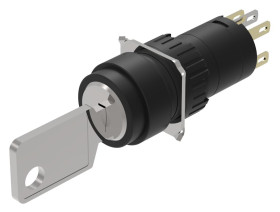 Wyłącznik kluczykowy IP65, 1 NC / 1 NO, 5A 2-Way