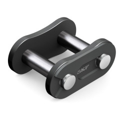 Ogniwo łańcucha rolkowego, typ: 40-1, połączenie: ‎Łącze łączące, Stal węglowa