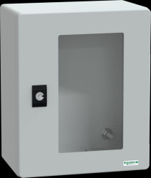 NSYPLM3025TG Polyester enclosure, H 300 x W 250 x D 160 mm, trsp. door