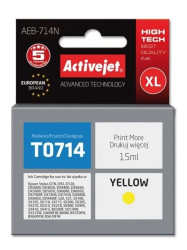 Tusz Activejet AEB-714N (zamiennik Epson T0714, T0894, T1004 Supreme 15 ml żółty)