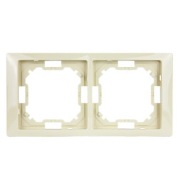 Ramka podwójna beżowa BMRC2/12 Kontakt-Simon Basic Neos