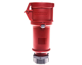 Gniazdo przenośne 4P 32A 400V czerwone IP44 ProTOP 126 MEN126