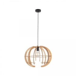 Lampa wisząca z nowoczesnym klatkowym kloszem w kolorze dębu na E27 VENUS WOOD M 6886 TK Lighting