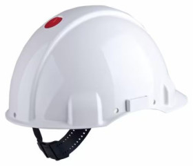 Kask, Biały, HDPE, Mikro, G3000