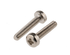 Śruby maszynowe M2.5 łeb z łbem walcowym soczewkowym Mosiądz długość 12.0mm skok 0.45mm