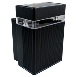 Oprawa elewacyjna GU10 50W IP54 czarna kinkiet lampa ścienna NESSA GTV LD-NESSAGU10J-20