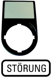 Label holder, with sign, Störung, 216489