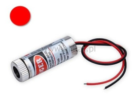 Laser punktowy 3-5V; 200mW czerwony;