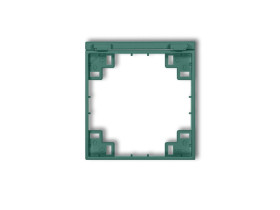 MINI Ramka pośrednia do gniazd bryzgoszczelnych z uziemieniem schuko szmaragdowy 51MRPB-1s KARLIK