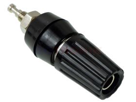 Gniazdo banan 4mm 15A 60 DVC czarne