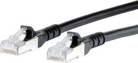 kabel LAN Metz Connect 1308453000-E, 1 szt., RJ45, CAT 6a, S/FTP, 3.00 m, czarny