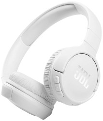 JBL Tune 510BT Słuchawki nauszne Bluetooth biały zestaw słuchawkowy, składane, Wskaźnik naładowania akumulatora, wycisze