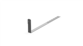 Uchwyt Pod Dachówkę L-415Mm H-100Mm Ocynk Skręcamy Z Zaczepami 10.3.1/Z/S Og...