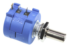 Potencjometr 20kΩ typ Obrotowy Bourns średnica wału 6,35 mm 2W długość wału 20.6mm średnica 22.23mm Montaż panelowy