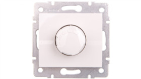 Logi Ściemniacz Obrotowy 500W Z Filtrem Śrubowy 10Ax 250V Biały 021160102 25082