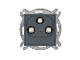 MINI Gniazdo multimedialne 3F DATA (Vectra) grafitowy mat 28MGMV KARLIK