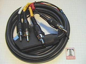 Kabel SCART(EURO)-4RCA 1.5m