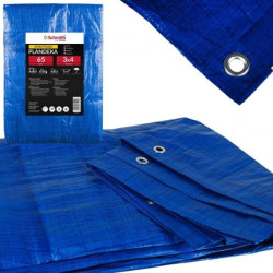 Plandeka 3x4 niebieska wzmacniana z oczkami płachta Schmith