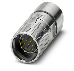 Złącze wielostykowe przemysłowe 12-pinowe M23 Montaż na kablu Wtyczka Phoenix Contact