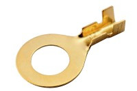 KK-M6A/5 Kabeloczko mosiężne zaciskane na kabel - średnica oczka 6 mm - kpl. 5 szt.