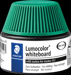 488 51-5 Refill station, Lumocolor whiteboard marker 351/351 B, green