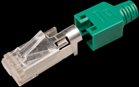 Hirose RJ45 connector Cat-5e, TM11, green