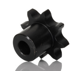 Koło łańcuchowe drabinkowe, 8 zębów, 08B-1, Szorstki otwór wykonany zgrubnie, śr otworu: 10mm, śr toczna: 33.18mm, Stal