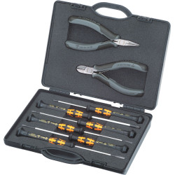 Knipex 00 20 18 ESD Electronics Pliers &amp; Screwdrivers Set - 8 Piece