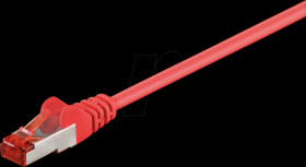 95477 Cat.6 S/FTP PiMF patch cable, CCA, red, 1,0 m