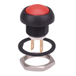 ISR3Z1AD600 APEM Red Momentary 12mm Push Button SPST IP67