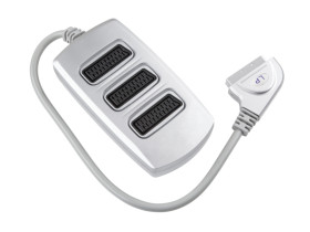 Rozgałęźnik złącze adapter wtyk EURO - 3 gniazda EURO HQ