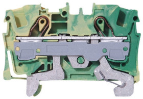 Listwa zaciskowa uziemienia WAGO poziomy: Pojedynczy 20 → 8AWGWciskany zacisk Cage Clamp TOPJOB S, 2006 41A 800 V