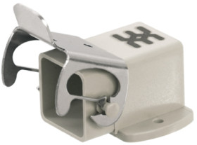 Surface mount housing, size A7, plastic, M20, angled, cross bow locking, IP65, 1788530000