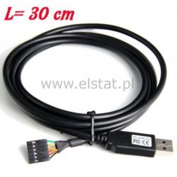 Przew. do płytek styk. 1szt USB A GN-5pin 2.54mm