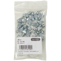 Pressol 16 109 Tapered Lubricating Nipple M8 x 1 45&#xB0; VZ-VK 25 pcs