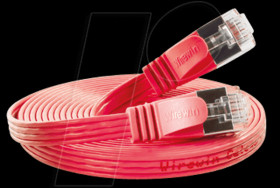 PKW-STP-SLIM-KAT6 1.0 RT Cat.6 SLIM patch cable, STP(PIMF), 1,0 m, red
