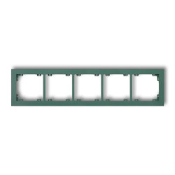 DECO Ramka pięciokrotna DECO Pastel Matt szmaragdowy 51DR-5