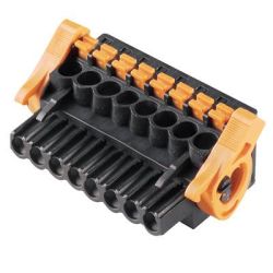 Weidmüller 1000420001 Obudowa złącza pin żeńskiego na kabel BLF 5.08HC/03/90LR SN BK BX, wire-to-board, piny: 3, 18.5 A,