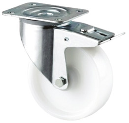 Koło samonastawne średnica kabla 200mm Płyta Tente 350kg wysokość całkowita 240mm