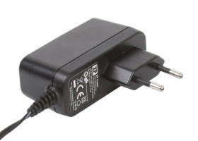 Adapter AC/DC Uwy 12V dc Iwy 1A Złącze 2,1 x 5,5 x 12 mm, biegun dodatni w środku 12W typ wtyczki: Typ C