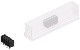 Socket header, 10 pole, pitch 2.54 mm, angled, BLLP6SMD10ZSM