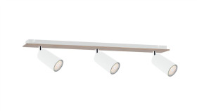 Spot Nowoczesny 3Xgu10 Eye White Wood