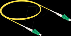 83221 Fiber optic cable, LC-APC Simplex, OS2, 1m