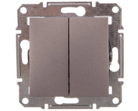 ASFORA Łącznik świecznikowy (z. śrub) bez ramki stal EPH0300362