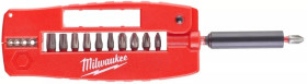 Zestaw wytrzymałych udarowych bitów nasadek PH PZ TX 12 szt ze ściągaczem izolacji Drive Guide Shockwave Impact Duty Milwaukee