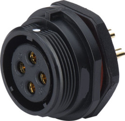 Złącze wielostykowe przemysłowe 2-pinowe Montaż przedni Gniazdo RS PRO