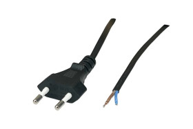 Przewód zasilający CEE7 - POSAC-CEE7/16BK16 czarny 1,6m 2,5A